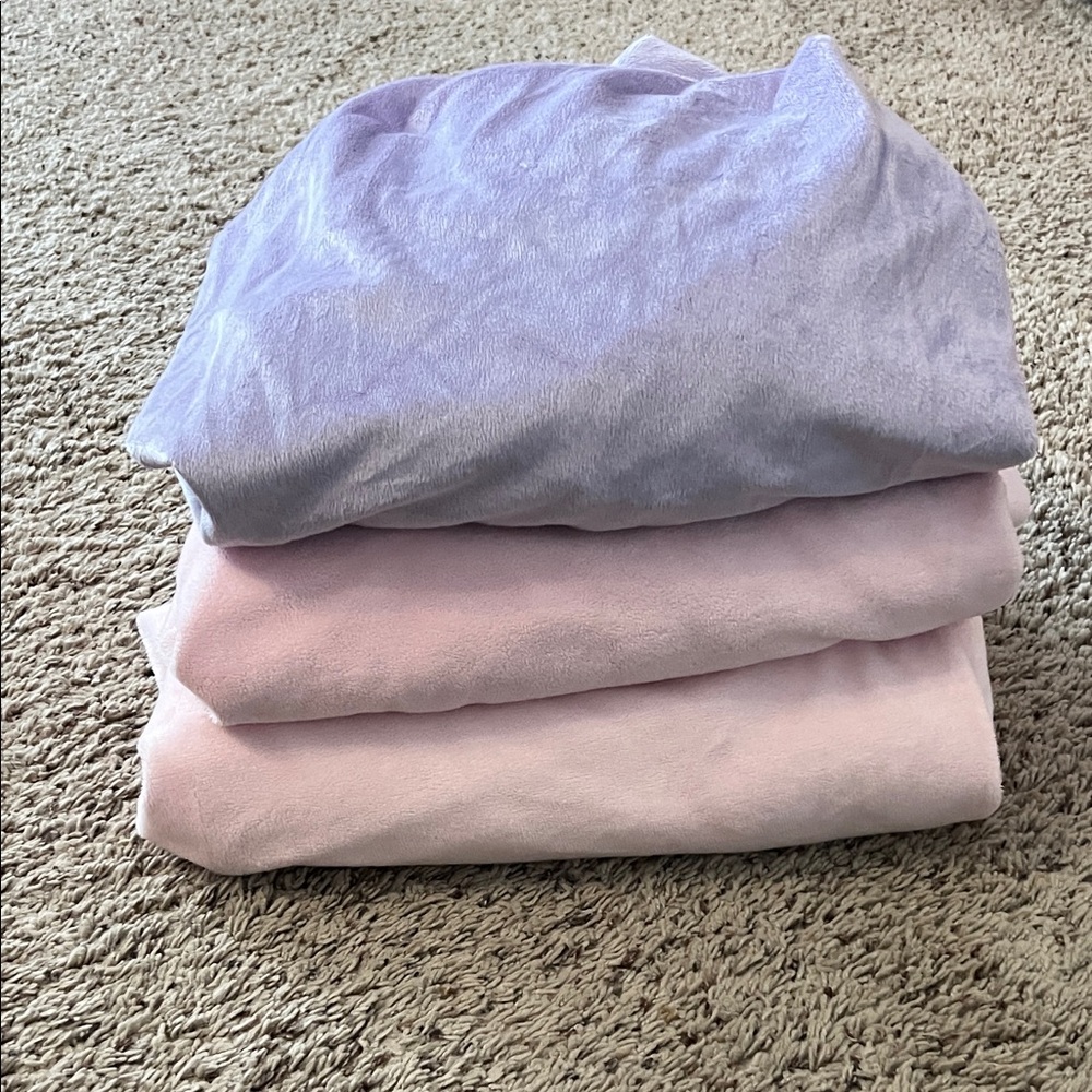Pottery Barn Kids Crib Sheets - Lavender & Blush